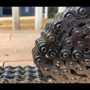 Vintage Motorcycle Chain Link Belt